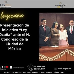 Presentamos la Iniciativa de ley Ocaña en el congreso de la CDMX